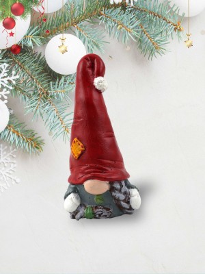 İki Boyutlu Yılbaşı Kadın Gnome Dekoratif Obje