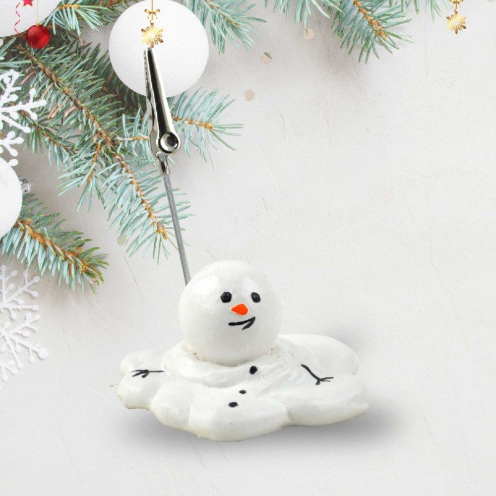 1 Adet Eriyen Kardan Adam Figürlü Yılbaşı Objesi