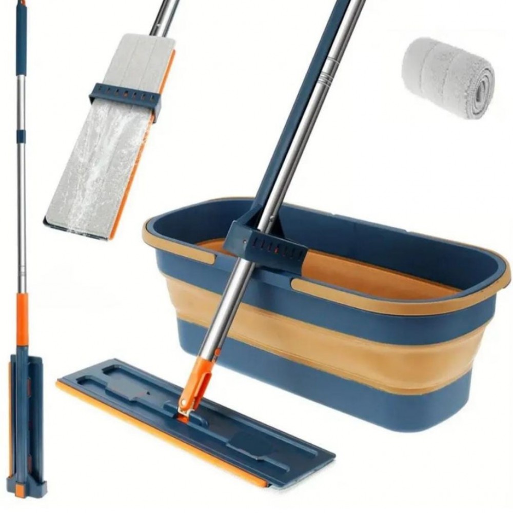 Kendinden Sıkmalı Tekerlekli Katlanabilir Kovalı Mop Kendinden Sıkmalı Tekerlekli Katlanabilir Kovalı Mop